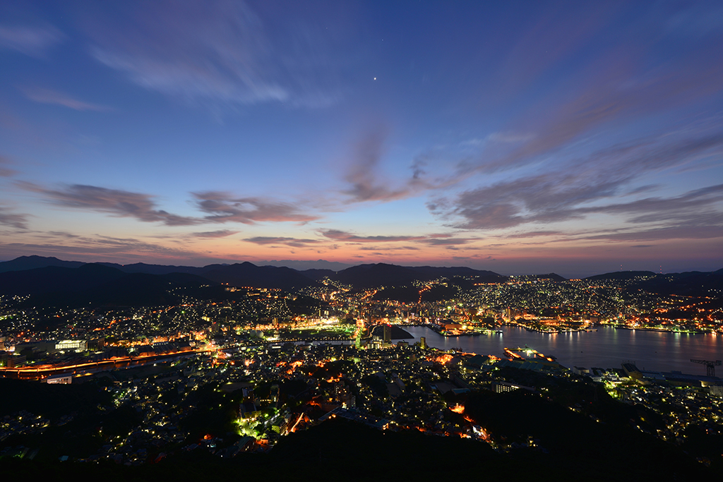 Night view from Mt. Inasa