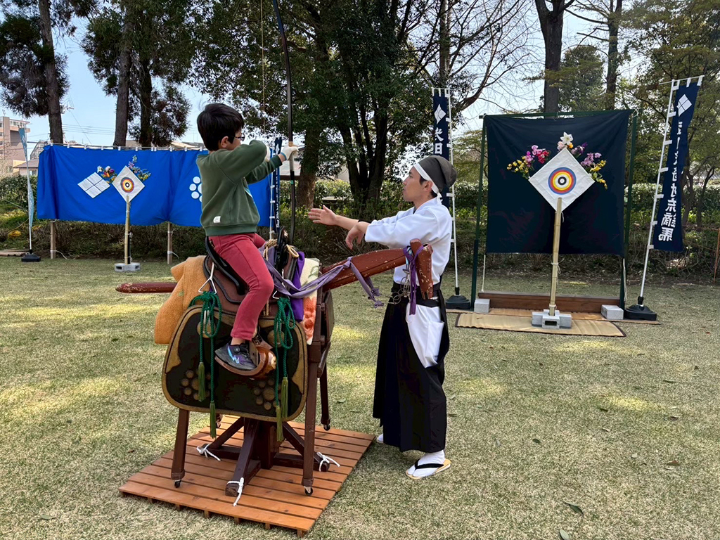 Yabusame experience at Suizenji Jojuen