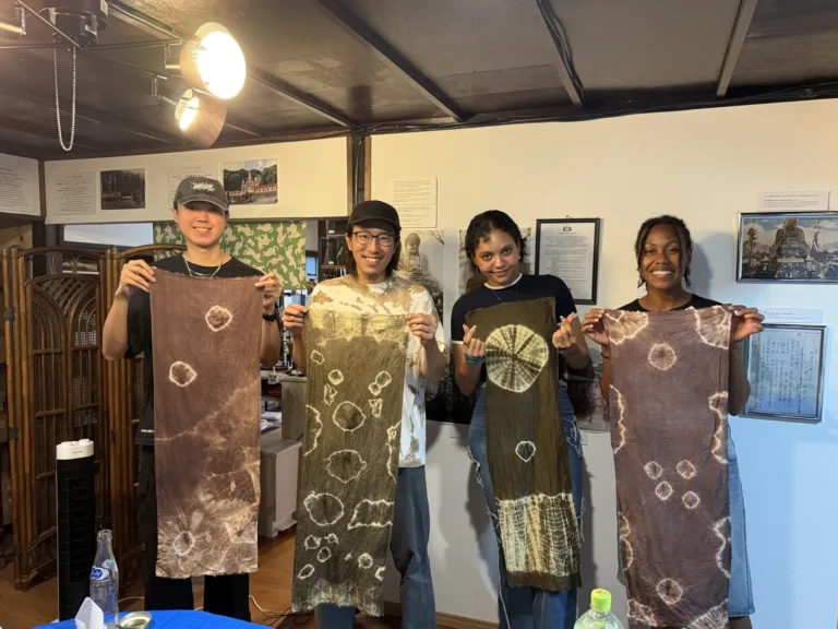 Hot Spring Dyeing Workshop in Beppu